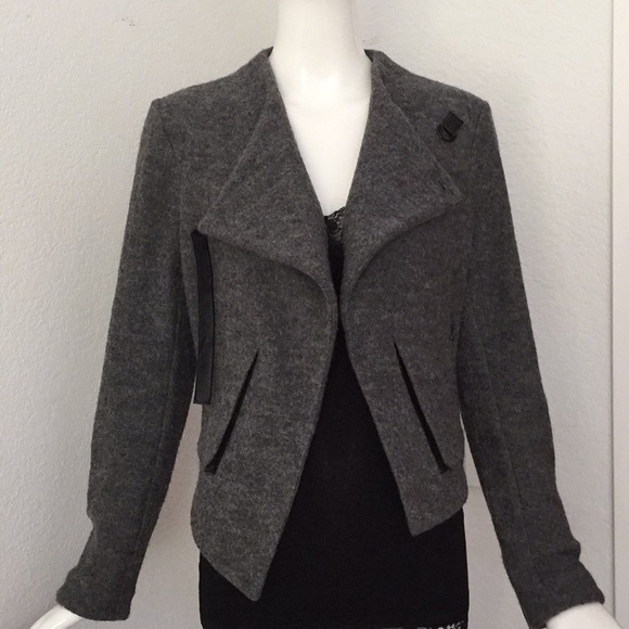 Katherine Barclay Jackets & Blazers - Katherine Barclay gray wool asymmetrical Jacket